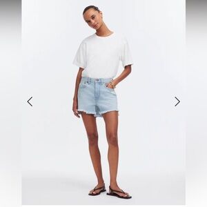 Madewell Relaxed Mid-Length Denim Wengler Wash